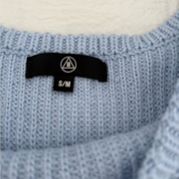 Missguided Soft Blue Scoop Neck Sweater - Picture 2 of 2